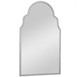 Uttermost Brayden Stainless Steel and MDF Wood Arch Mirror in Polished Nickel
