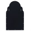 Uttermost Brayden Stainless Steel and MDF Wood Arch Mirror in Polished Nickel