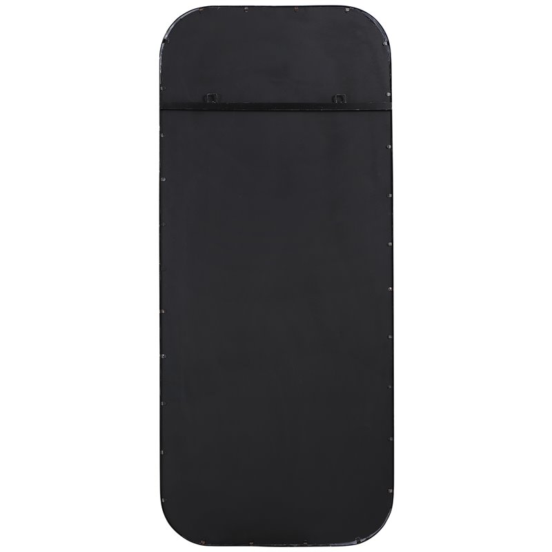 Uttermost Concord Tall Iron Metal and MDF Mirror in Classic Satin Black