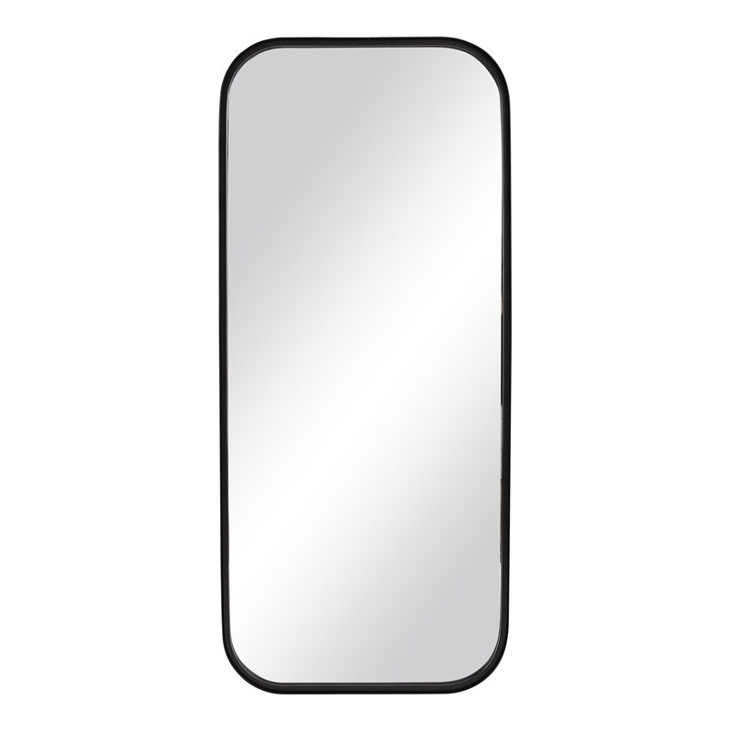 Uttermost Concord Tall Iron Metal and MDF Mirror in Classic Satin Black