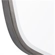 Uttermost Duronia Unique Shape Elegant Curves Iron Metal Mirror in Silver
