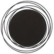 Uttermost Whirlwind Round Hand Forged Iron Metal Mirror in Satin Black