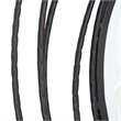Uttermost Whirlwind Round Hand Forged Iron Metal Mirror in Satin Black