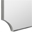 Uttermost Lennox Scalloped Corner Stainless Steel Mirror in Polished Nickel