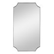 Uttermost Lennox Scalloped Corner Stainless Steel Mirror in Polished Nickel