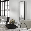 Uttermost Kahn Rectangular Oversized Iron Metal Mirror in Satin Black