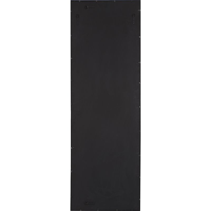 Uttermost Kahn Rectangular Oversized Iron Metal Mirror in Satin Black