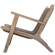 Uttermost Aegea Wood and Rattan Accent Chair in Natural/Light Gray