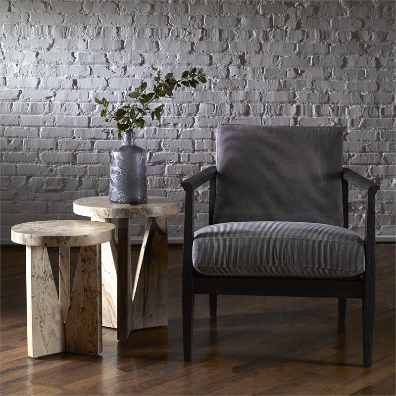 Uttermost Nadette Tamarind Wood Nesting Tables in Natural (Set of 2)