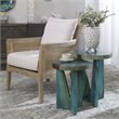 Uttermost Nadette Tamarind Wood Nesting Tables in Blue-green (Set of 2)