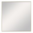 Uttermost Alexo Square Contemporary Plastic and MDF Mirror in Brushed Gold
