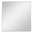 Uttermost Alexo Square Contemporary Plastic and MDF Mirror in Brushed Silver
