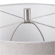 Uttermost Whiteout Mottled Glass and Fabric Table Lamp in Aged White