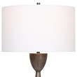 Uttermost Waller Handcrafted Steel and Cast Aluminum Table Lamp in White