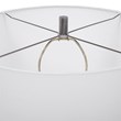 Uttermost Waller Handcrafted Steel and Cast Aluminum Table Lamp in White