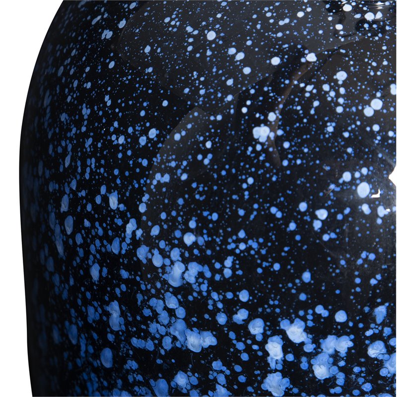 Uttermost Stargazer Steel and Glass Table Lamp in Cobalt Navy/White