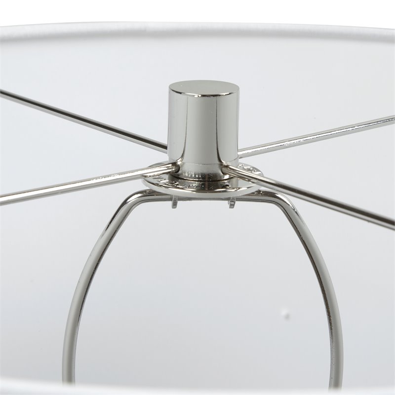 Uttermost Stargazer Steel and Glass Table Lamp in Cobalt Navy/White