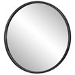 Uttermost Dawsyn Round Iron Metal and MDF Mirror in Aged Black