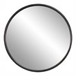 Uttermost Dawsyn Round Iron Metal and MDF Mirror in Aged Black