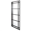 Uttermost Atticus Large Rectangular Iron Metal Mirror in Satin Black