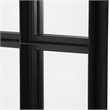Uttermost Atticus Large Rectangular Iron Metal Mirror in Satin Black