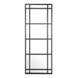 Uttermost Atticus Large Rectangular Iron Metal Mirror in Satin Black