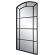 Uttermost Camber Oversized Arch Iron Metal Mirror in Rich Satin Black