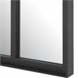 Uttermost Camber Oversized Arch Iron Metal Mirror in Rich Satin Black