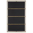 Uttermost Egon Contemporary Iron Metal Wall Mirror in Warm Gold