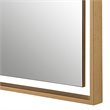 Uttermost Egon Contemporary Iron Metal Wall Mirror in Warm Gold