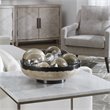 Uttermost Rastia Transitional Resin and Coral Terrazzo Bowl in Beige/Black