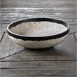 Uttermost Rastia Transitional Resin and Coral Terrazzo Bowl in Beige/Black