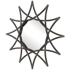 Uttermost Solaris Traditional Iron Metal and MDF Star Mirror in Silver