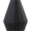 Uttermost Alize Stone and Crystal Sculptures in Elegant Black (Set of 3)