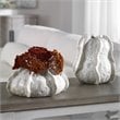 Uttermost Urchin Sand Textured Ceramic Vases in Ivory/Beige Glaze (Set of 2)