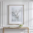 Uttermost Ethos Wood and Glass Framed Abstract Print in Gray/Gold