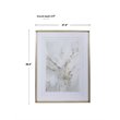Uttermost Ethos Wood and Glass Framed Abstract Print in Gray/Gold