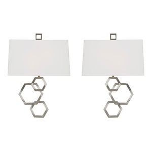 uttermost deseret 2-light steel metal sconces in white (set of 2)