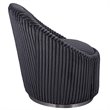 Uttermost Crue Contemporary Stainless Steel and Fabric Swivel Chair in Gray
