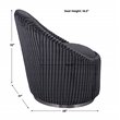 Uttermost Crue Contemporary Stainless Steel and Fabric Swivel Chair in Gray