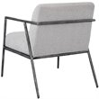 Uttermost Brisbane Cast Iron Accent Chair in Casual Ivory/Warm Gray