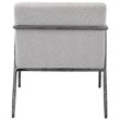 Uttermost Brisbane Cast Iron Accent Chair in Casual Ivory/Warm Gray