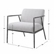 Uttermost Brisbane Cast Iron Accent Chair in Casual Ivory/Warm Gray