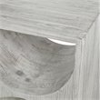 Uttermost Hans Coastal Style Fir Wood Side Table in Ivory Finish