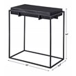 Uttermost Telone Iron Metal and Aluminum Side Table in Antique Black