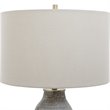 Uttermost Monacan Ceramic and Steel Table Lamp in Neutral Gray/Taupe