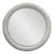 Uttermost Mariner Round Natural Woven Banana and Rattan Mirror in White