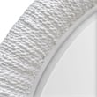 Uttermost Mariner Round Natural Woven Banana and Rattan Mirror in White