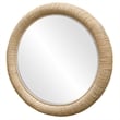 Uttermost Mariner Round Natural Woven Banana and Rattan Mirror in Natural