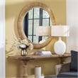 Uttermost Mariner Round Natural Woven Banana and Rattan Mirror in Natural